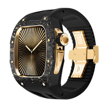 Carbon Fiber Gold Case For Apple Watch S11/10 (46mm)