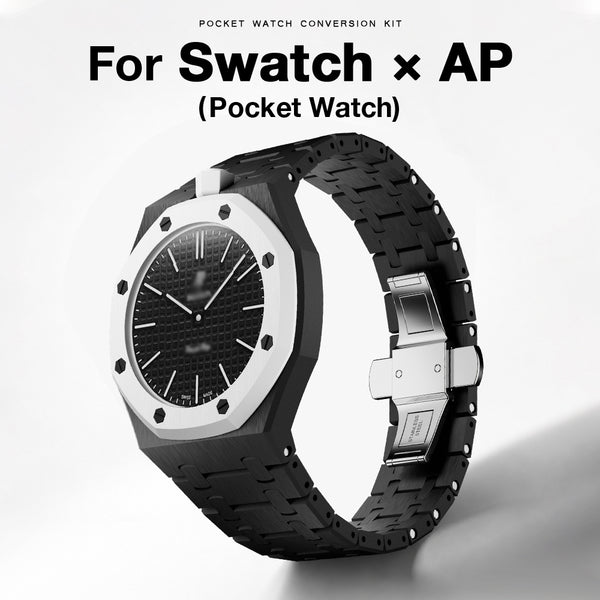 Royal Pop Carbon Pocket Watch Bracelet Conversion Case Kit