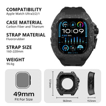 Carbon Fiber For Apple Watch Case Ultra 3/2/1 49mm