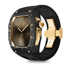 Carbon Fiber Gold Case For Apple Watch S11/10 (46mm)